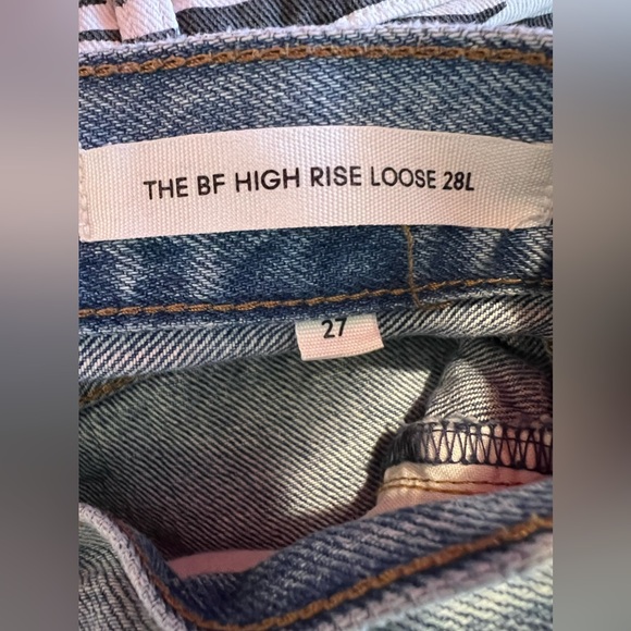 DENIM FORUM The BF High Rise Loose 28L Size 27 - Picture 8 of 8